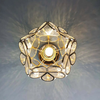 Elegante Glas Deckenlamp met Bloemen Design voor een Betoverende Sfeer in Uw Interieur 4