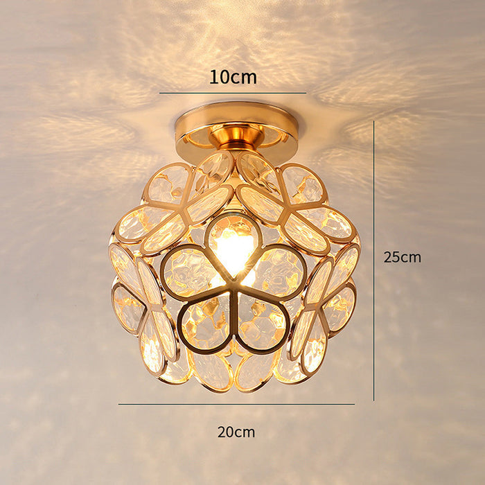 Elegante Glas Deckenlamp met Bloemen Design voor een Betoverende Sfeer in Uw Interieur 5