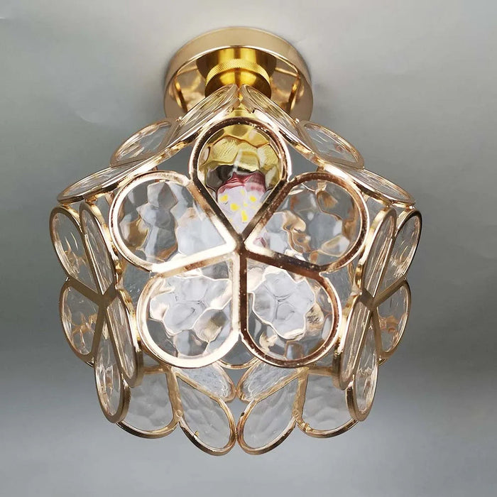 Elegante Glas Deckenlamp met Bloemen Design voor een Betoverende Sfeer in Uw Interieur 6