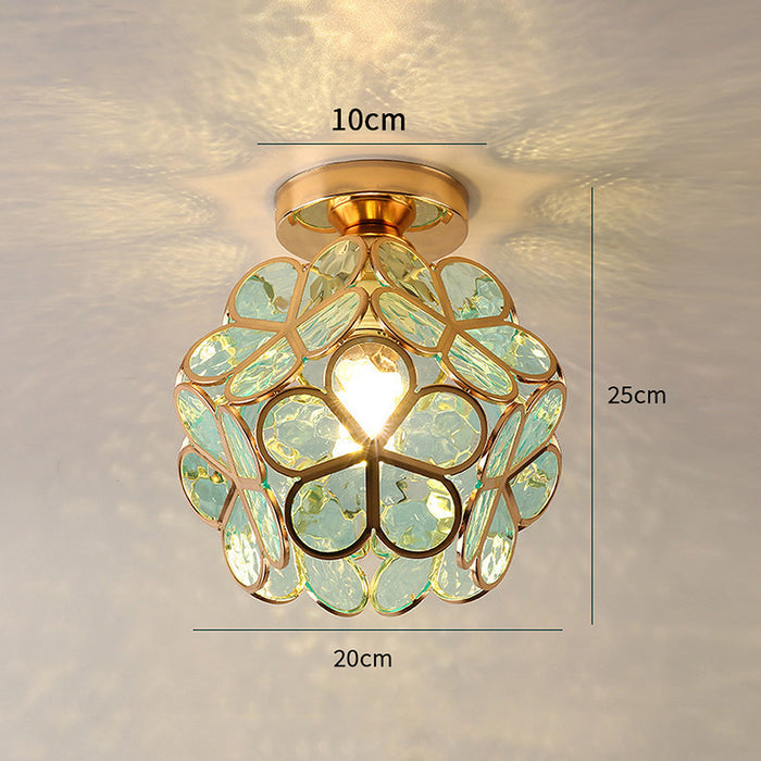 Elegante Glas Deckenlamp met Bloemen Design voor een Betoverende Sfeer in Uw Interieur 7