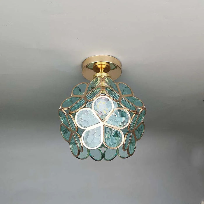 Elegante Glas Deckenlamp met Bloemen Design voor een Betoverende Sfeer in Uw Interieur 8
