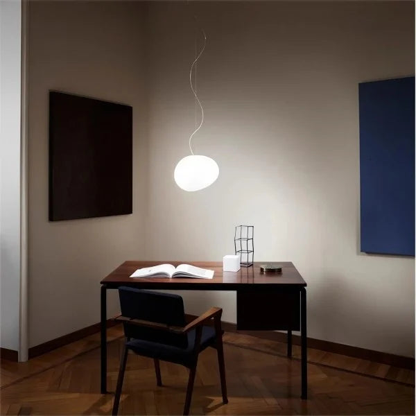 Elegante Hanglamp voor Woonkamer en Eetkamer - Luxe Nado Hanglamp in Satijn Glas 5