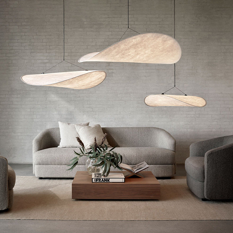Elegante Zwarte Hanglamp voor Eettafel - Stijlvolle Woonkamer Lamp in Japandi Design 0