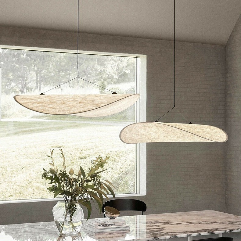 Elegante Zwarte Hanglamp voor Eettafel - Stijlvolle Woonkamer Lamp in Japandi Design 2