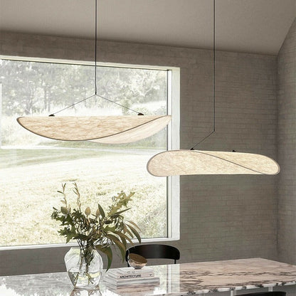 Elegante Zwarte Hanglamp voor Eettafel - Stijlvolle Woonkamer Lamp in Japandi Design 2