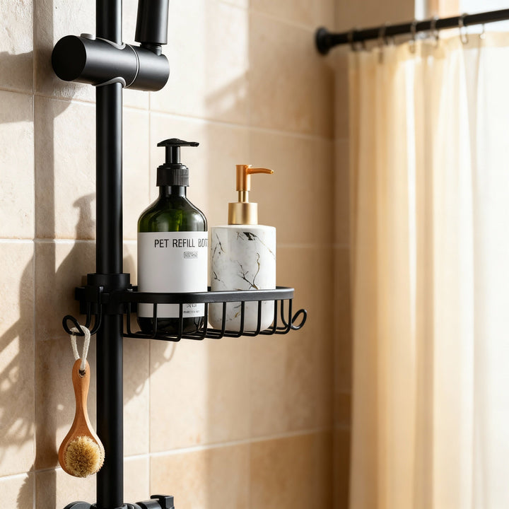 AquaGrip Doucheplank – Roestvrij, Ruimtebesparend & Eenvoudig te Installeren