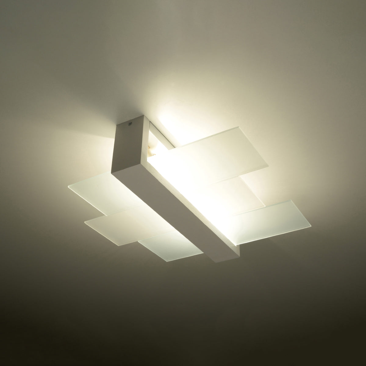Feniks 2 Wit - Stijlvolle LED Plafondlamp met 2 Spots voor Slaapkamer en Woonkamer 0