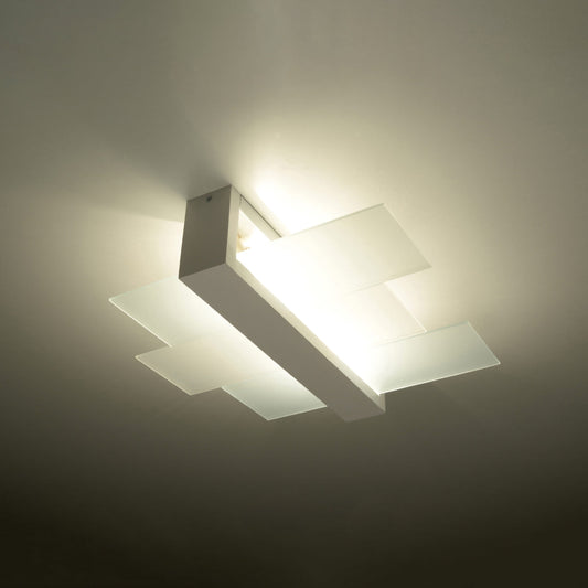 Feniks 2 Wit - Stijlvolle LED Plafondlamp met 2 Spots voor Slaapkamer en Woonkamer 0