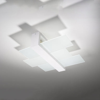 Feniks 2 Wit - Stijlvolle LED Plafondlamp met 2 Spots voor Slaapkamer en Woonkamer 2