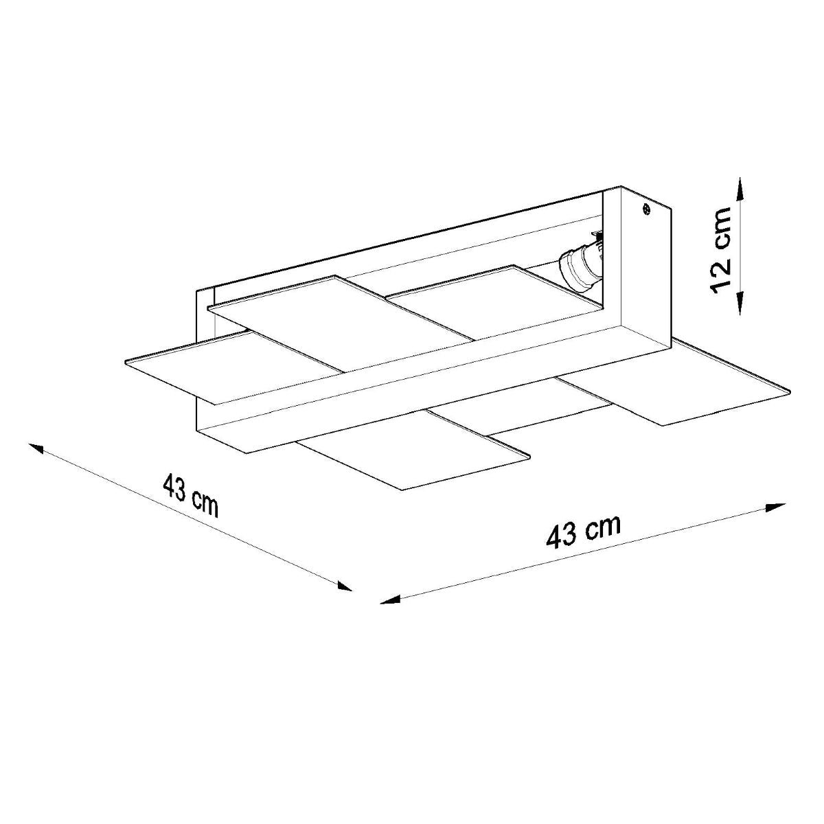 Feniks 2 Wit - Stijlvolle LED Plafondlamp met 2 Spots voor Slaapkamer en Woonkamer 3