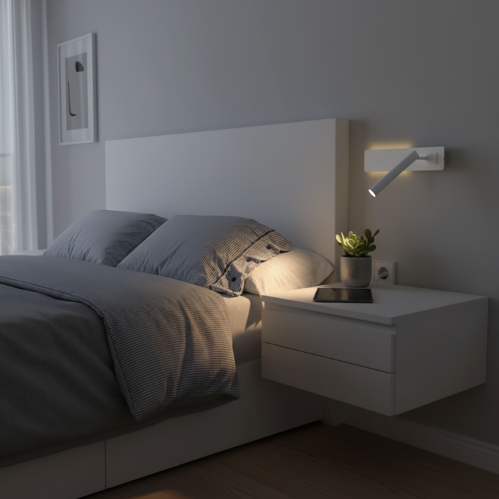 Zenthra | Draaiende LED Lezen Wandlamp voor het Bed