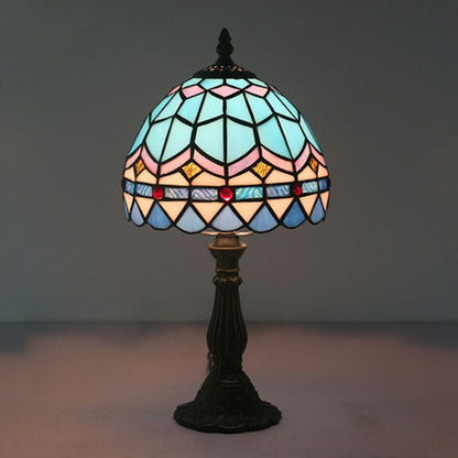 Handgemaakte Tiffany Tafellamp van Zenthra | Prachtig Glas in Lood Lamp