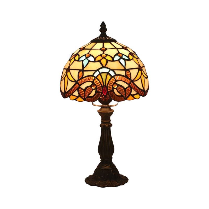 Handgemaakte Tiffany Tafellamp van Zenthra | Prachtig Glas in Lood Lamp