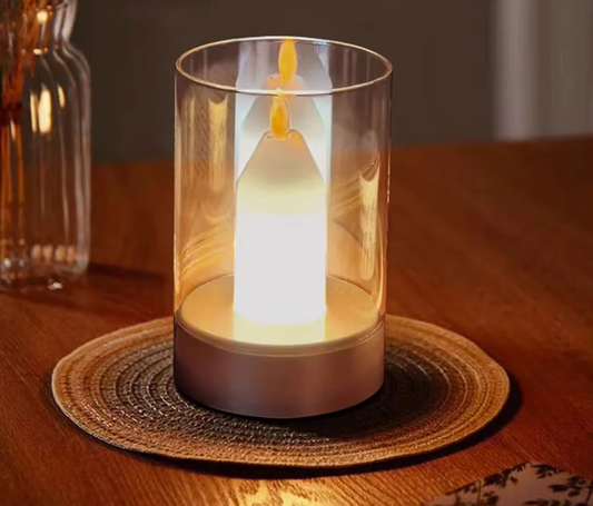 LUMAFLAME Dimbare LED Kaarslamp - USB Oplaadbare Verlichting met Aanraakfunctie 4