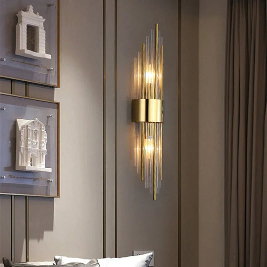 Luxe Wandlamp Goud LED Muurlamp Binnen voor Woonkamer Slaapkamer en Hal - Zenthra