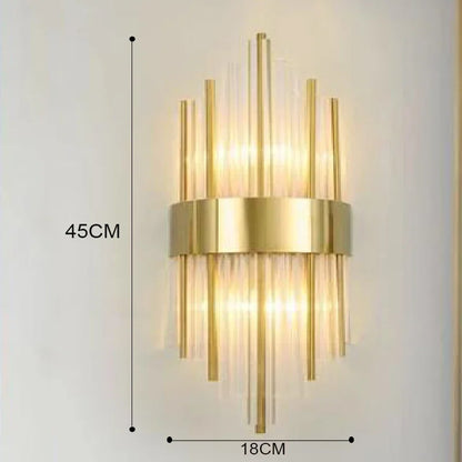 Luxe Wandlamp Goud LED Muurlamp Binnen voor Woonkamer Slaapkamer en Hal - Zenthra