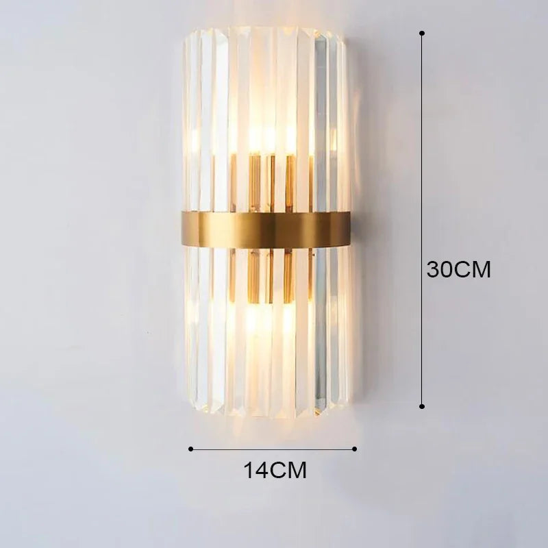 Luxe Wandlamp Goud LED Muurlamp Binnen voor Woonkamer Slaapkamer en Hal - Zenthra