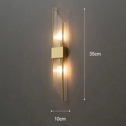 Luxe Wandlamp Goud LED Muurlamp Binnen voor Woonkamer Slaapkamer en Hal - Zenthra