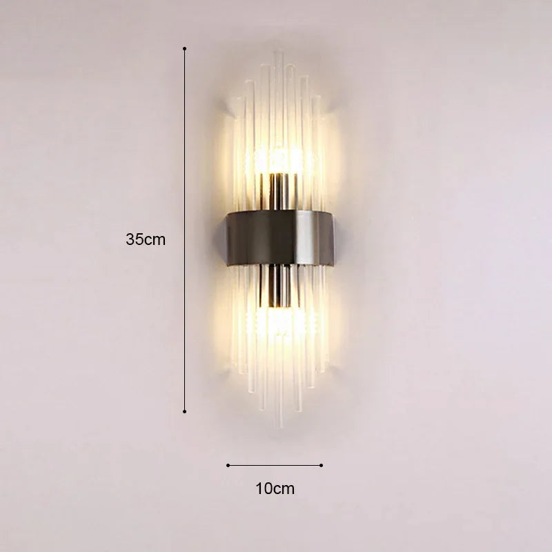 Luxe Wandlamp Goud LED Muurlamp Binnen voor Woonkamer Slaapkamer en Hal - Zenthra