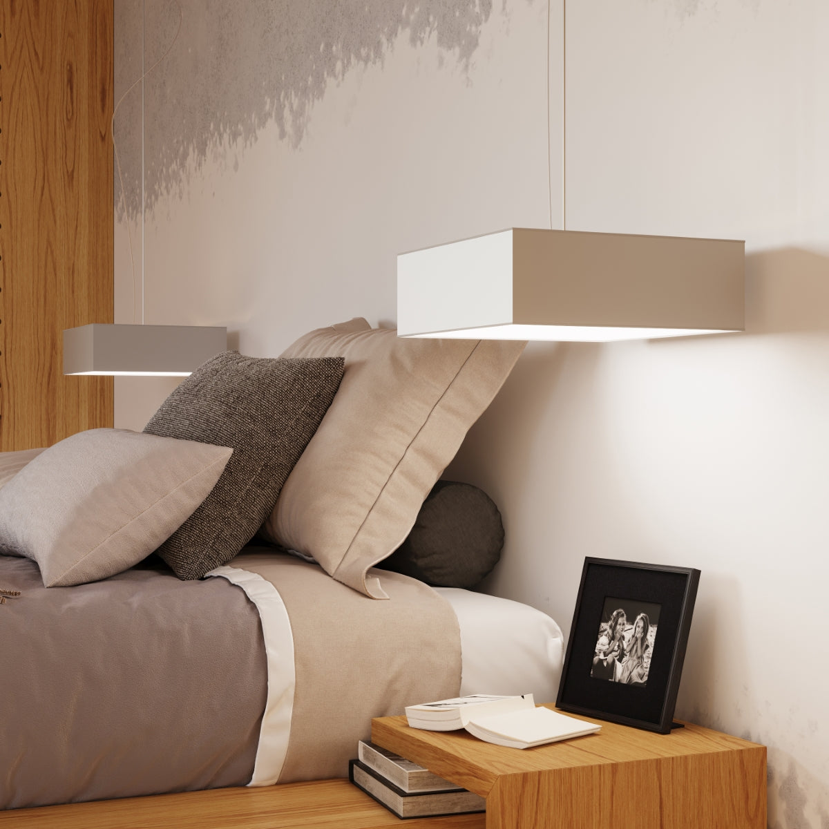 Moderne Deckenleuchte Horus 35 in Grijs - Minimalistisch en LED-compatibel, Ø35 cm 7