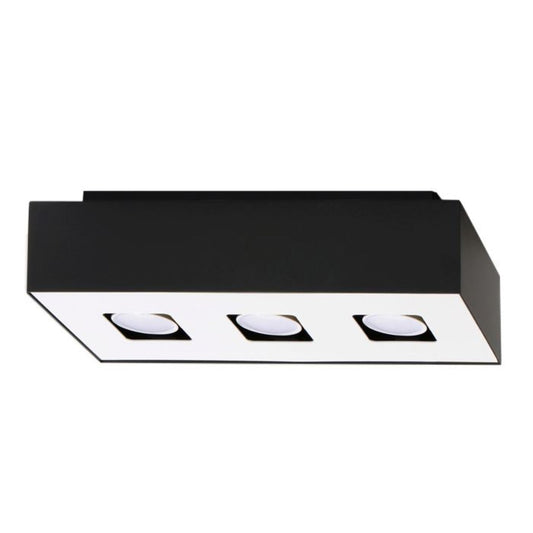 Moderne Deckenleuchte Mono 3 Zwart – Elegante Lamp met 3 Verstelbare LED-Spots 1