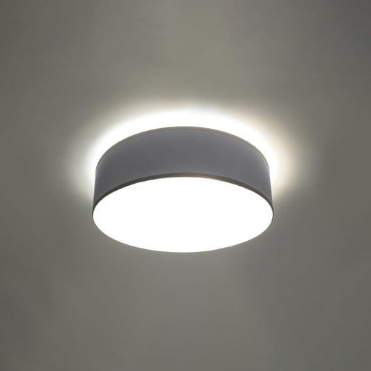 Moderne Grijze Plafondlamp Arena Ø35 Cm - E27, Minimalistisch Design, LED Plafonniere 0