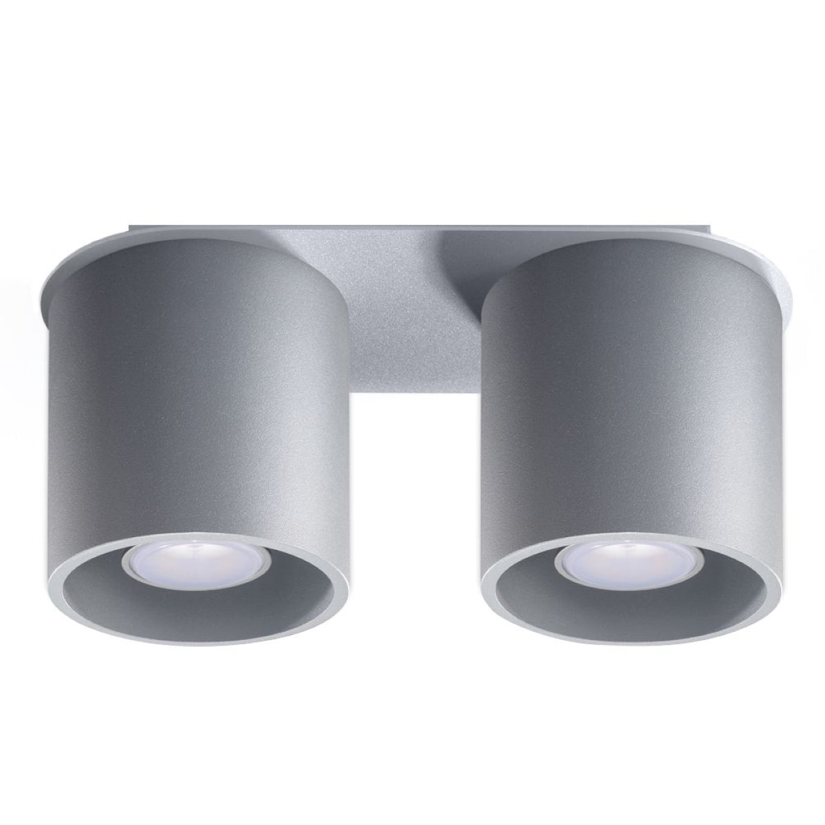 Moderne LED Plafondlamp Orbis 2 in Betonoptiek - Stijlvolle Verlichting met 2 Spots 1