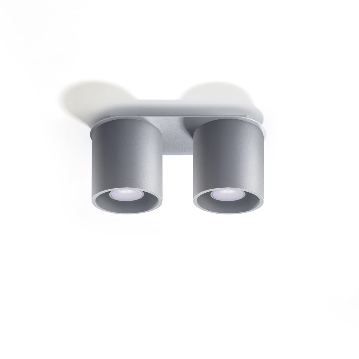 Moderne LED Plafondlamp Orbis 2 in Betonoptiek - Stijlvolle Verlichting met 2 Spots 2