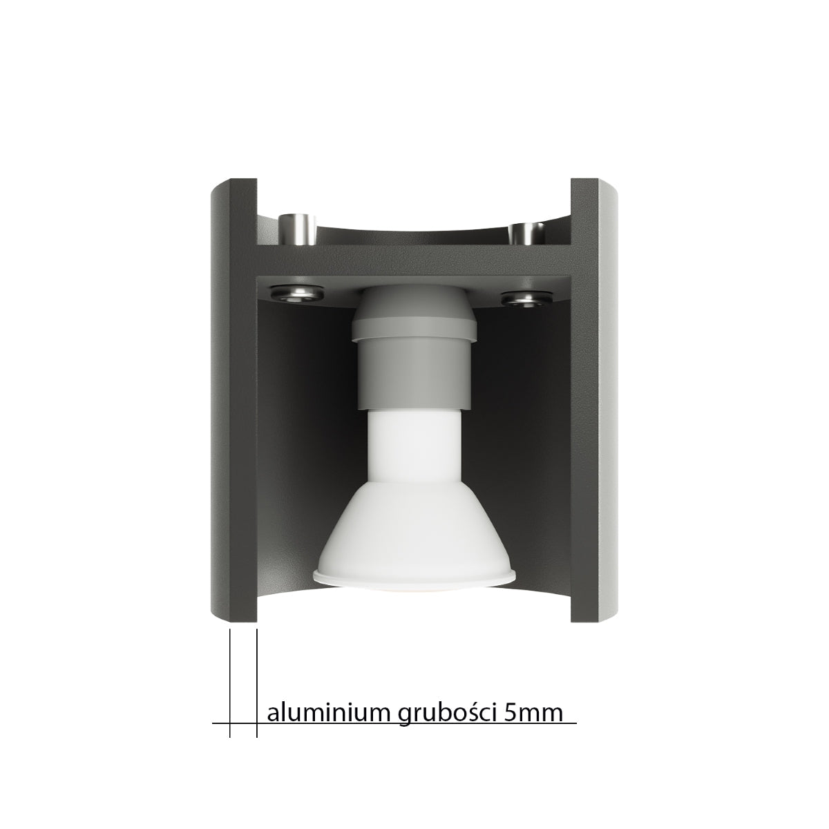 Moderne LED Plafondlamp Orbis 2 in Betonoptiek - Stijlvolle Verlichting met 2 Spots 3
