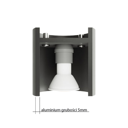 Moderne LED Plafondlamp Orbis 2 in Betonoptiek - Stijlvolle Verlichting met 2 Spots 3