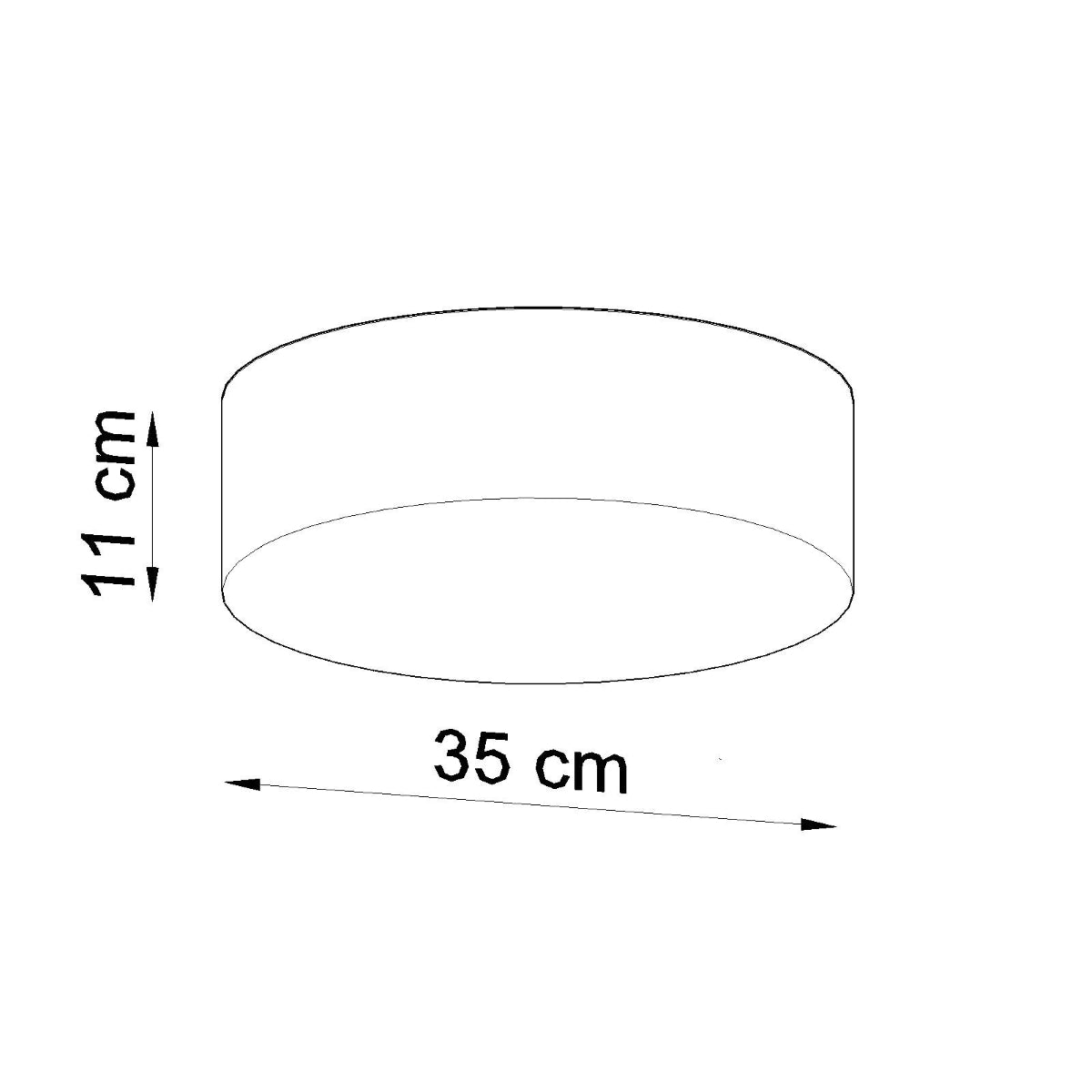 Moderne Plafondlamp Arena Ø35 Cm - Minimalistische Plafonniere met E27 Fitting 3