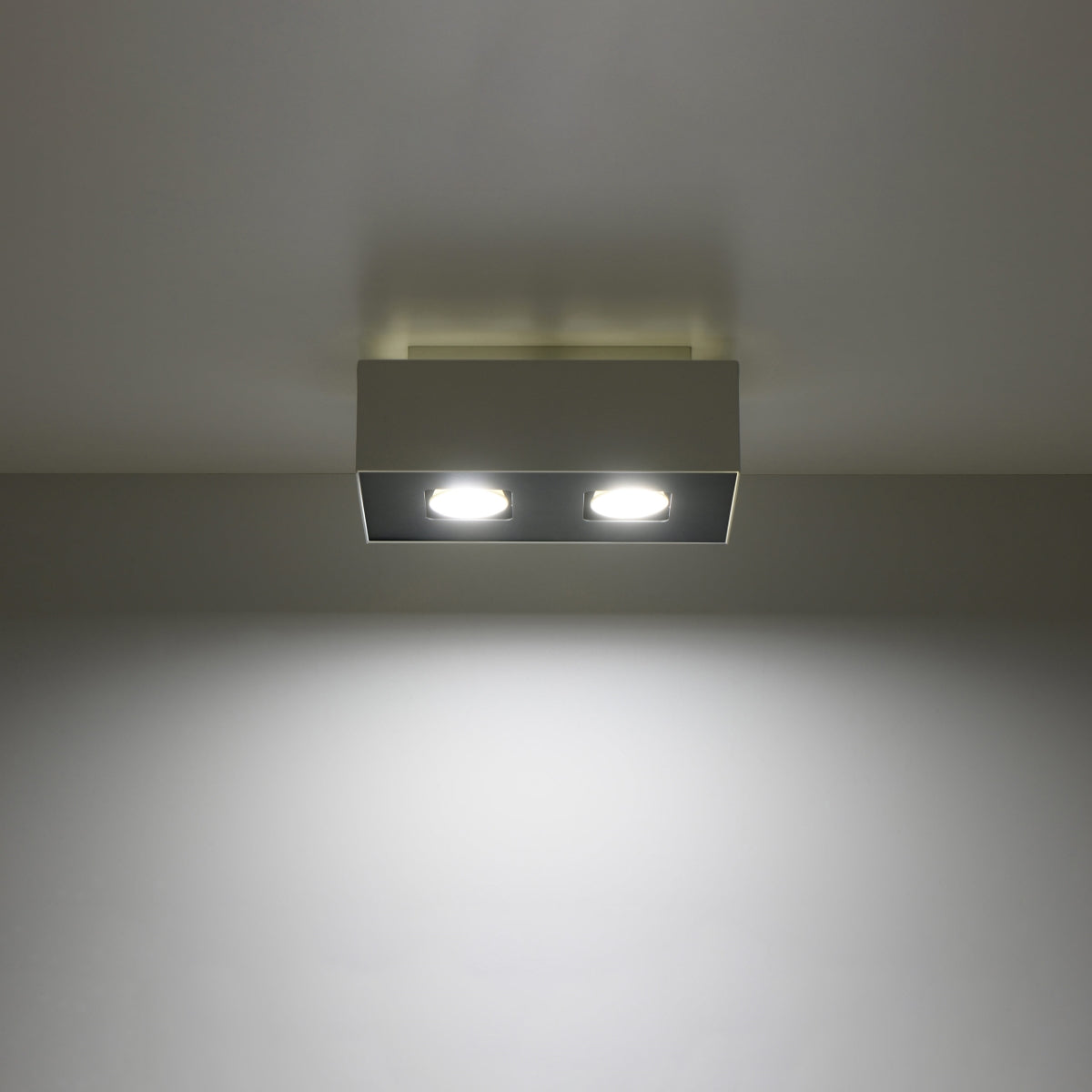Moderne Plafondlamp Mono 2 in Wit – 2-Flammige Plafonniere voor Slaapkamer en Woonkamer 0