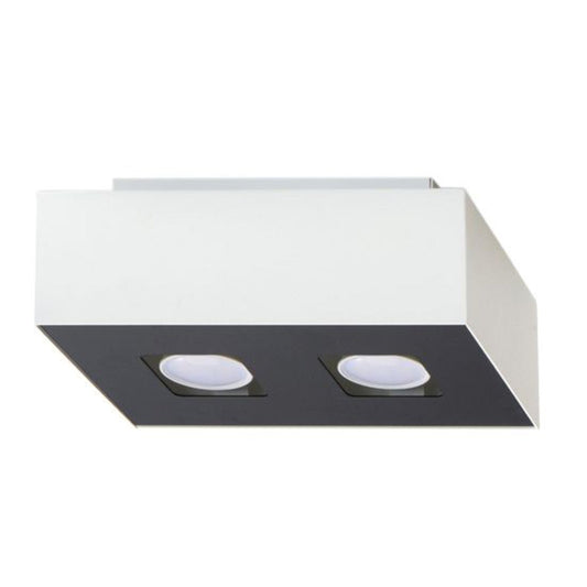 Moderne Plafondlamp Mono 2 in Wit – 2-Flammige Plafonniere voor Slaapkamer en Woonkamer 1