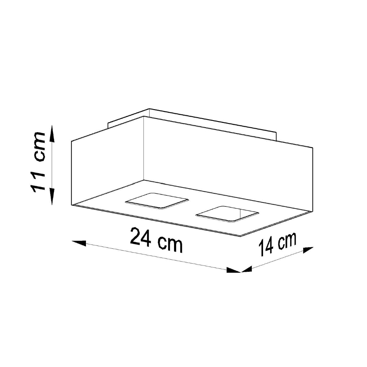 Moderne Plafondlamp Mono 2 in Wit – 2-Flammige Plafonniere voor Slaapkamer en Woonkamer 3
