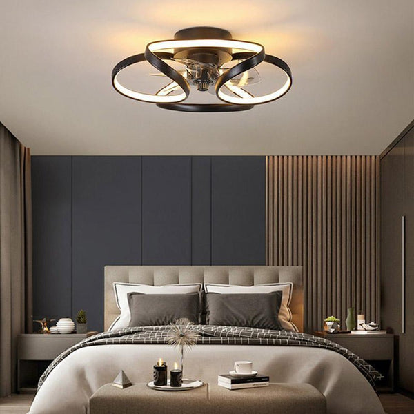 Moderne Plafondventilator Met Lamp en Afstandsbediening - Flower Design Verlichting en Ventilatie 2