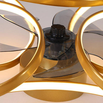 Moderne Plafondventilator Met Lamp en Afstandsbediening - Flower Design Verlichting en Ventilatie 8
