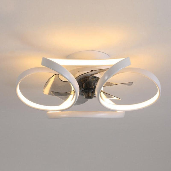 Moderne Plafondventilator Met Lamp en Afstandsbediening - Flower Design Verlichting en Ventilatie 9