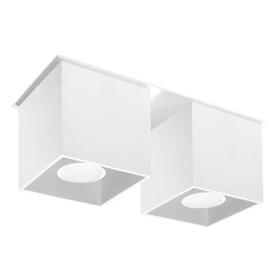 Moderne QUAD Deckenleuchte in Weiß – Elegante Eckige Lampe voor Jouw Interieur 1