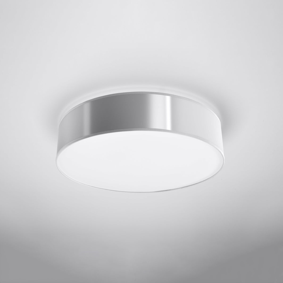 Moderne Ronde Deckenleuchte Arena Ø45 cm in Grijs - E27, Minimalistisch Design 2