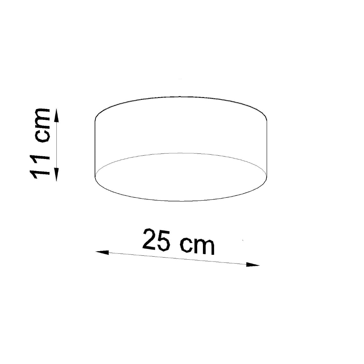 Moderne Ronde Deckenleuchte Arena in Grijs - Eenvoudig en Elegant Design Ø30 cm 6