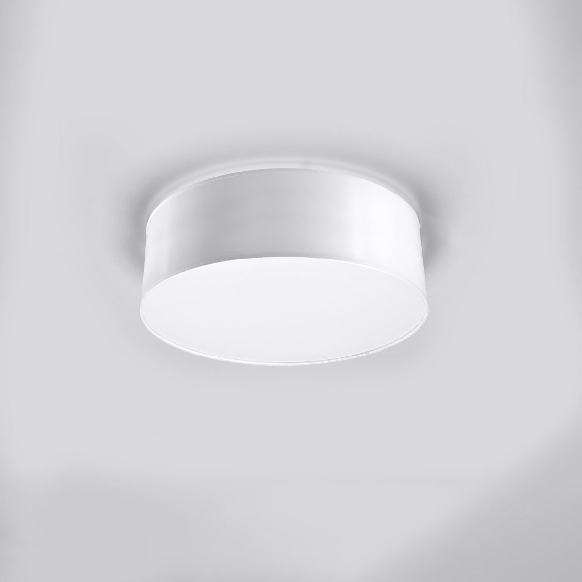 Moderne Ronde Deckenleuchte Arena in Wit - E27, Ø30 cm, Minimalistisch Design 2