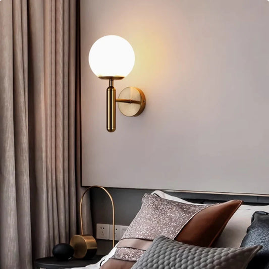 Moderne Wandlamp Binnen van Zenthra - Stijlvolle Wandlamp Goud voor Slaapkamer en Woonkamer Decoratie 0