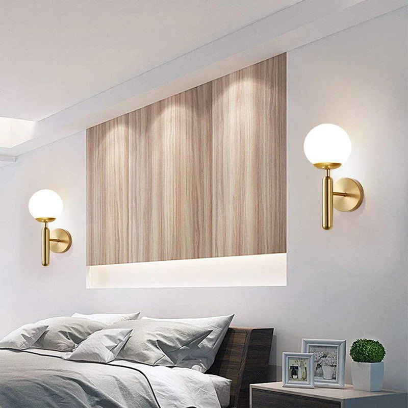 Moderne Wandlamp Binnen van Zenthra - Stijlvolle Wandlamp Goud voor Slaapkamer en Woonkamer Decoratie 3