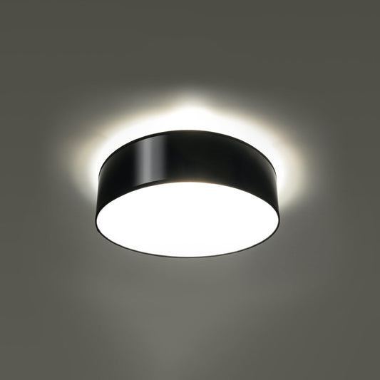 Moderne Zwarte Plafondlamp Arena Ø35 cm - Minimalistisch en Elegante Plafonniere met E27 Fitting 0