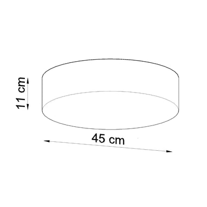 Moderne Zwarte Plafondlamp Arena Ø45 Cm - E27, Minimalistisch Design 3