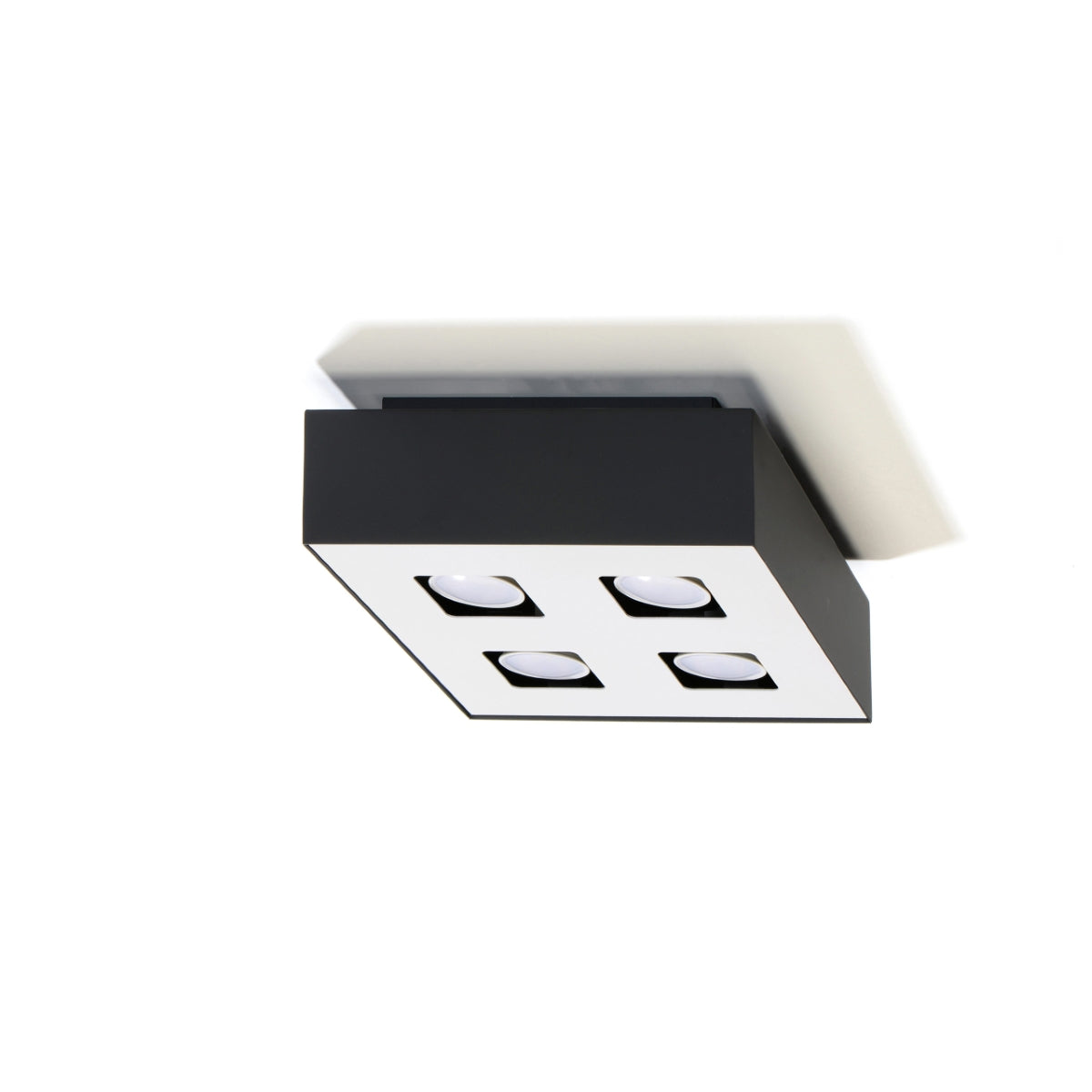 Moderne Zwarte Plafondlamp Mono 4 – 4-Flammige LED-Lamp met Industrieel Ontwerp 2