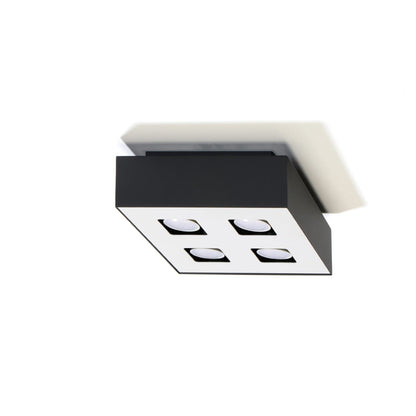 Moderne Zwarte Plafondlamp Mono 4 – 4-Flammige LED-Lamp met Industrieel Ontwerp 2