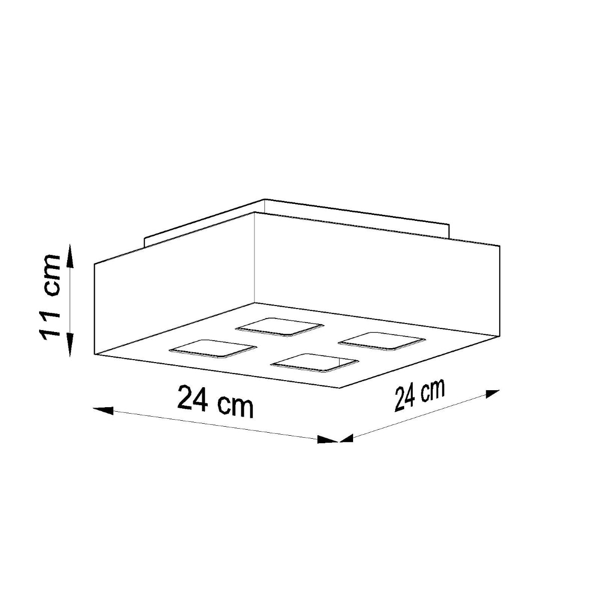 Moderne Zwarte Plafondlamp Mono 4 – 4-Flammige LED-Lamp met Industrieel Ontwerp 3