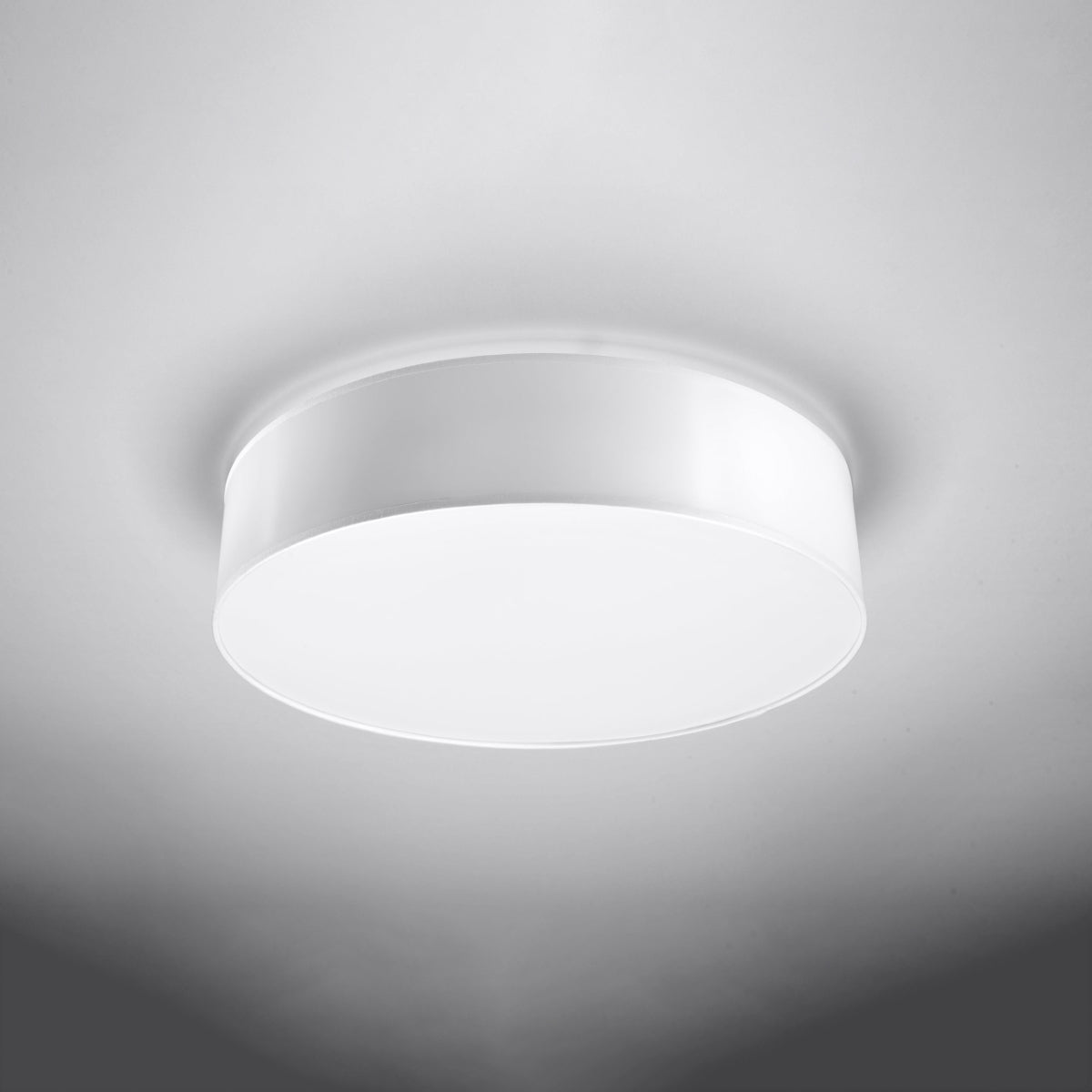 Moderne Zwarte Plafondlamp Ø45 Cm - E27, Minimalistisch en Elegant Plafonniere voor Slaapkamer en Woonkamer 2