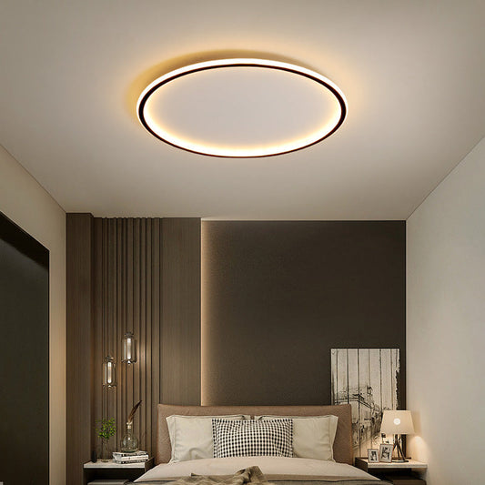 Mysaglobe Scandinavische Ronde Plafondlamp - Zwart LED Plafonnière voor Slaapkamer en Eetkamer 1